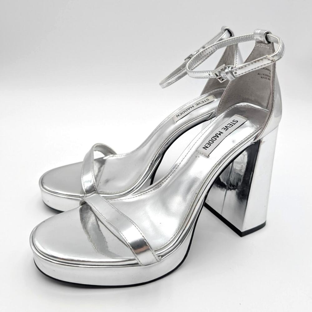 Steve Madden Veronika Platform Chunky Block Heel Sandal Women's Size US8.5 EU39